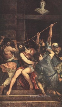 クリスチャン・イエス Painting - いばらの冠を戴くキリスト ティツィアーノ・ティツィアーノ